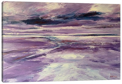 Ross Sands In Purple Canvas Art Print - Andrew Moodie
