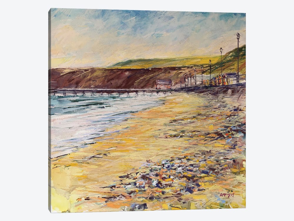 Beach Huts by Andrew Moodie 1-piece Canvas Artwork