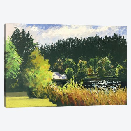 The Loch Glistens Canvas Print #AMX96} by Andrew Moodie Canvas Artwork