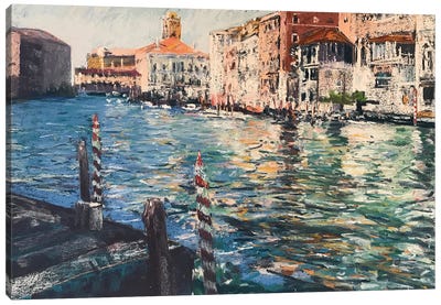 Venetian Waters Canvas Art Print - Andrew Moodie