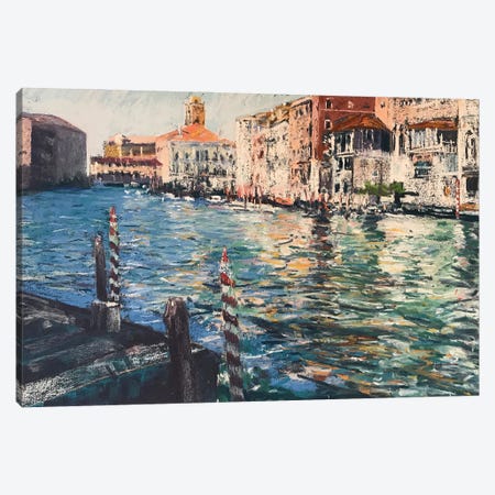 Venetian Waters Canvas Print #AMX99} by Andrew Moodie Canvas Art Print
