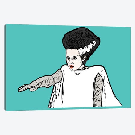 Bride Of Frankenstein Canvas Print #AMY55} by Amy May Pop Art Canvas Art Print