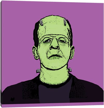 Frankenstein Monster Canvas Art Print - Amy May Pop Art