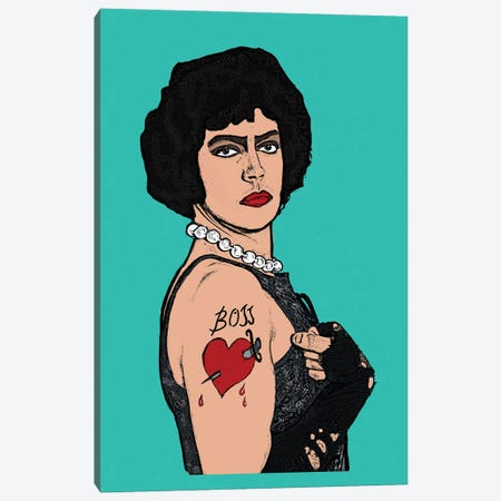 Rocky Horror Canvas Print #AMY65} by Amy May Pop Art Canvas Artwork