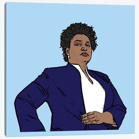 Stacey Abrams Canvas Print #AMY92} by Amy May Pop Art Canvas Art