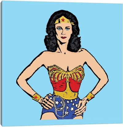 Wonder Woman Canvas Art Print - Superhero Art