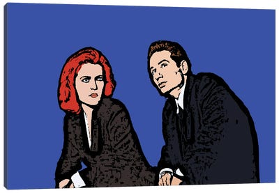 X Files Canvas Art Print - Sci-Fi & Fantasy TV Show Art