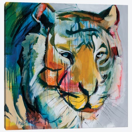 Tiger Tiger Canvas Print #AMZ14} by Angela Maritz Canvas Art