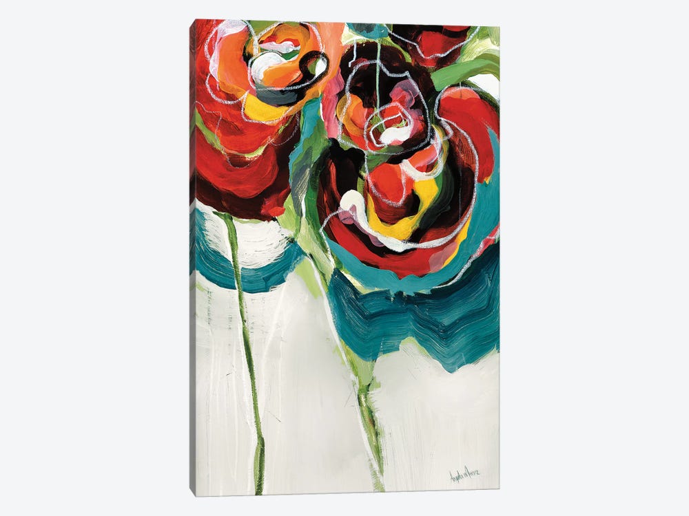 Wasabi Rose I by Angela Maritz 1-piece Canvas Wall Art