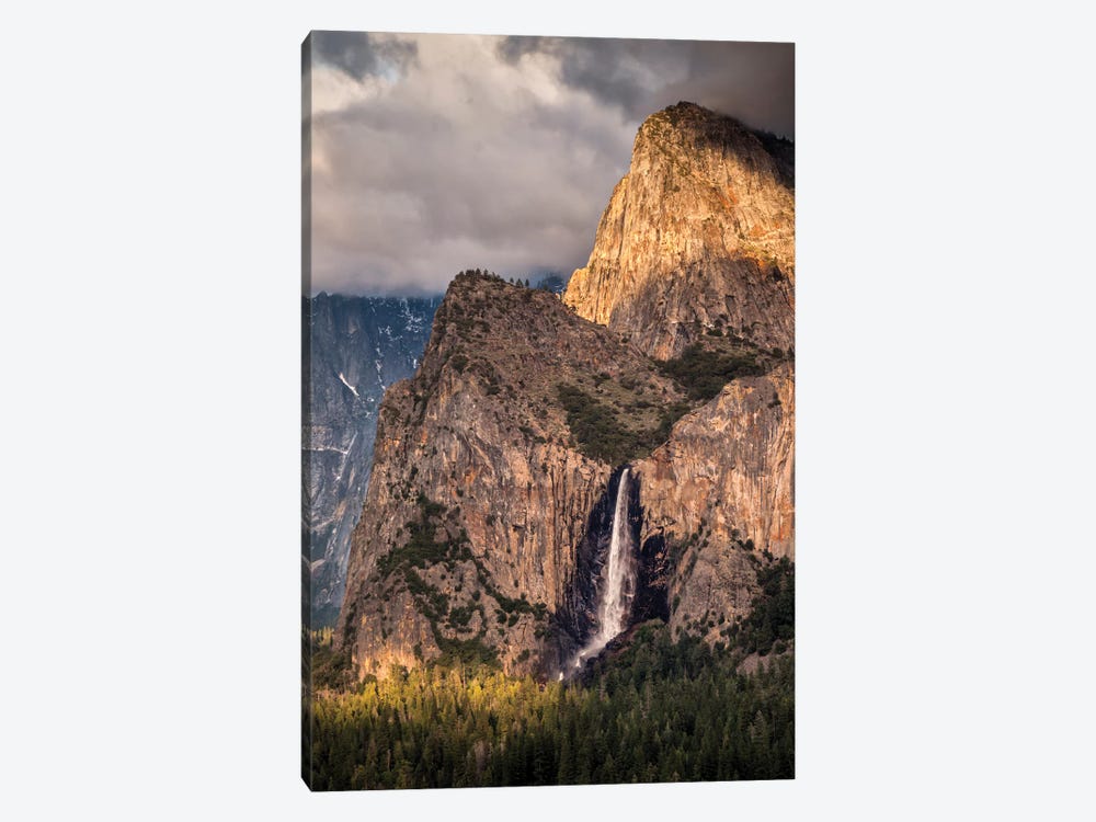 USA, California, Yosemite National Park, Bridalveil Falls at sunset II by Ann Collins 1-piece Canvas Print