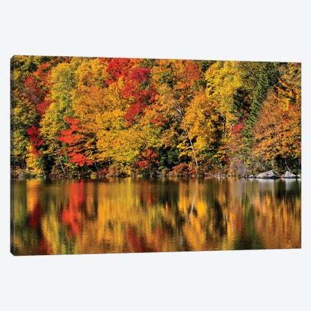 USA, New Hampshire, White Mountains, Reflections on Russell Pond Canvas Print #ANC20} by Ann Collins Canvas Print