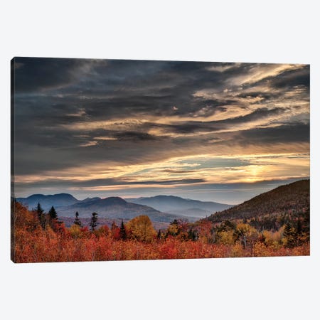USA, New Hampshire, White Mountains, Sunrise from overlook Canvas Print #ANC21} by Ann Collins Art Print