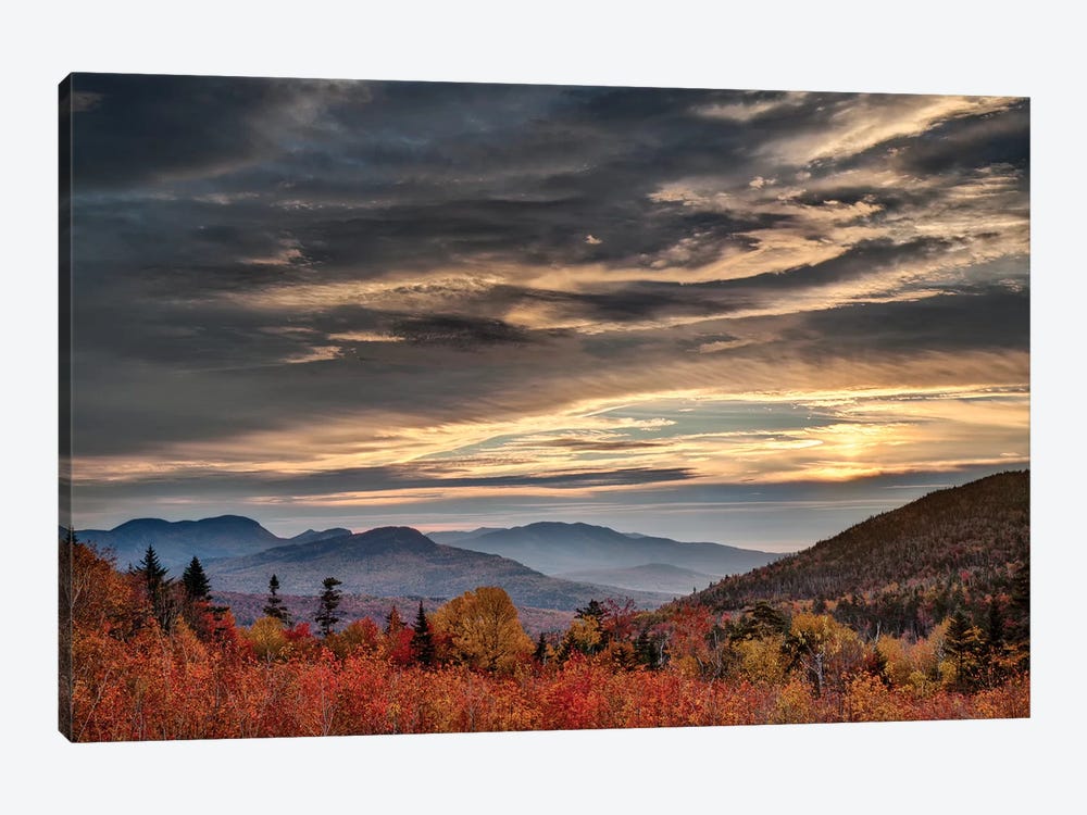 USA, New Hampshire, White Mountains, Sunrise from overlook by Ann Collins 1-piece Canvas Artwork