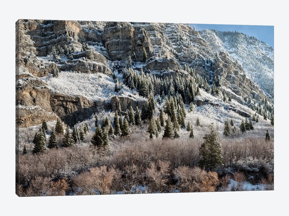 USA, Utah, Provo, Panoramic view of late afternoon light in Provo Canyon by Ann Collins 1-piece Canvas Art