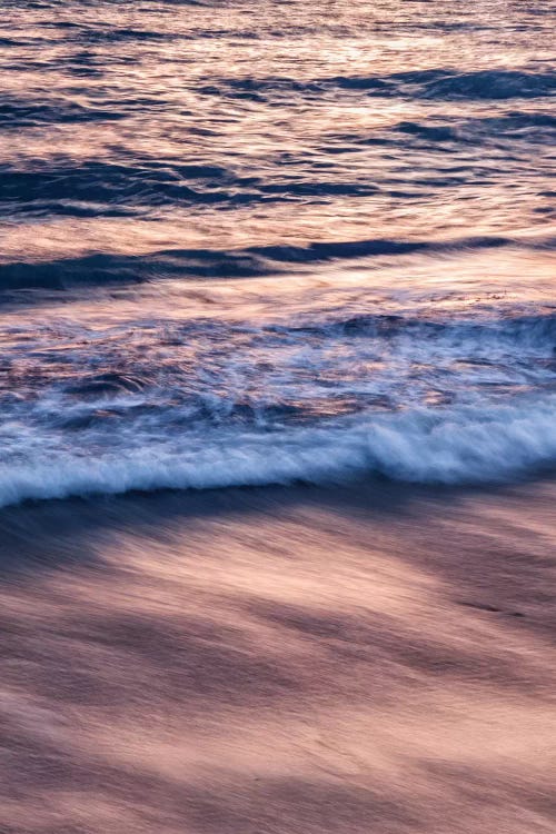 USA, California, La Jolla, Sunset color reflected in waves at Windansea Beach by Ann Collins wall art