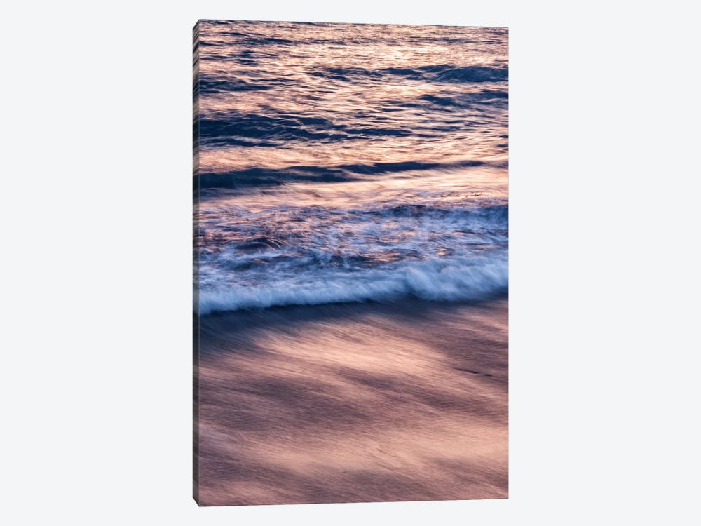 USA, California, La Jolla, Sunset color reflected in waves at Windansea Beach by Ann Collins 1-piece Canvas Artwork
