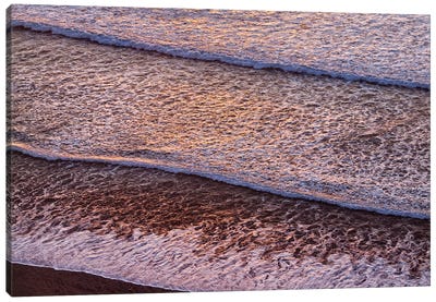 USA, California, La Jolla, Wave patterns at Black's Beach Canvas Art Print