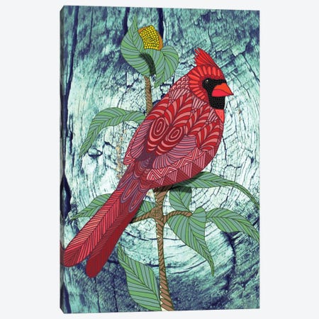 Virginia Cardinal Canvas Print #ANG101} by Angelika Parker Canvas Print