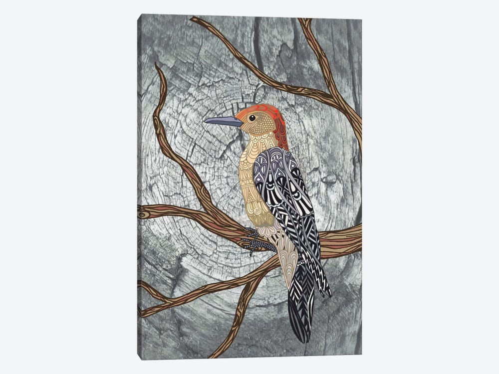 Woodpecker by Angelika Parker 1-piece Canvas Wall Art