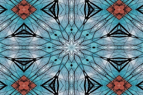 Mandalas: Blue Star Mandala by Angelika Parker