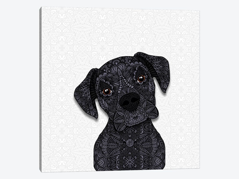 Black Boxer by Angelika Parker 1-piece Canvas Wall Art