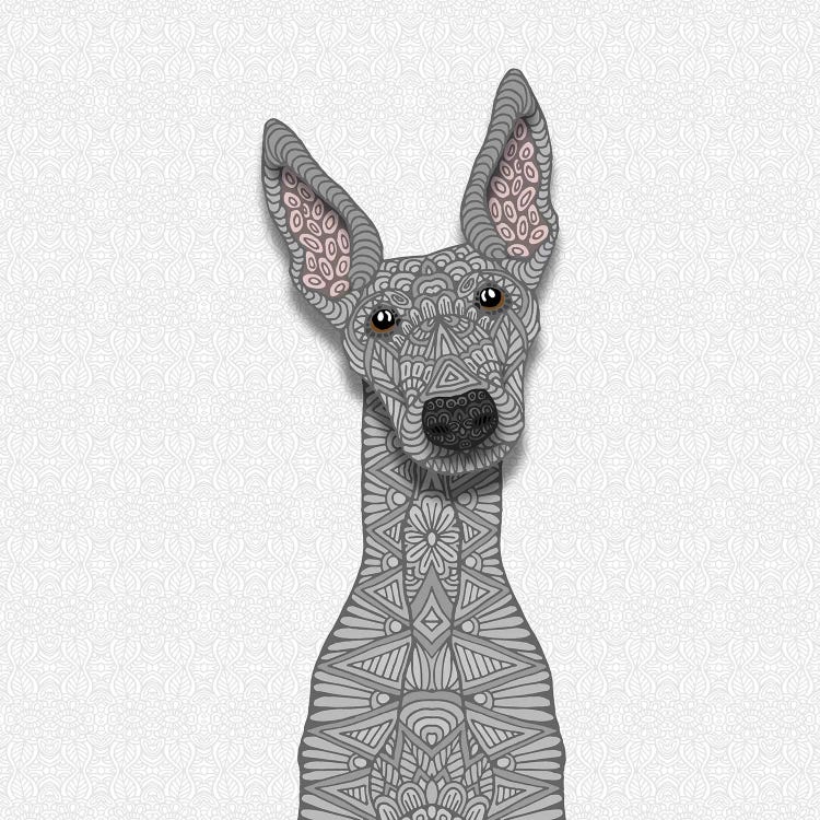 Blue Greyhound by Angelika Parker wall art