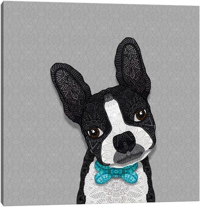 Bow Tie Boston Canvas Art Print - Boston Terrier Art
