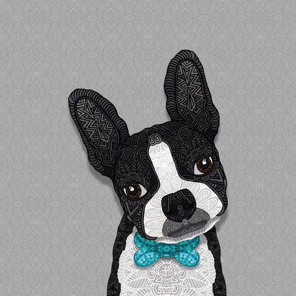 Terriers: Bow Tie Boston by Angelika Parker