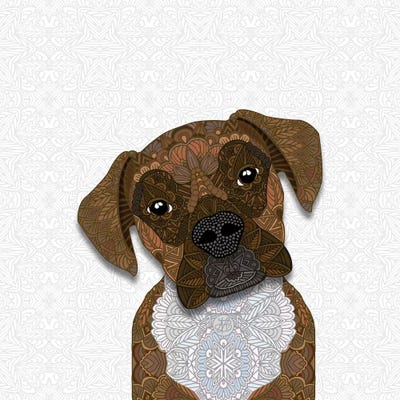 Brindle Boxer by Angelika Parker canvas print