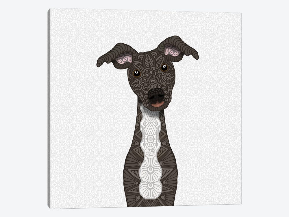 Brindle Iggy, White Belly by Angelika Parker 1-piece Canvas Artwork