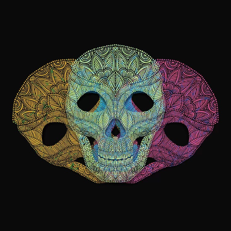 Colorful Skulls by Angelika Parker wall art