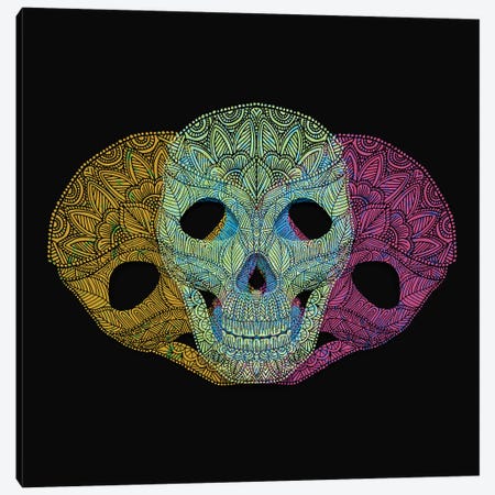 Colorful Skulls Canvas Print #ANG128} by Angelika Parker Canvas Print