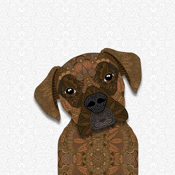 Boxers: Cute Brindle Boxer by Angelika Parker