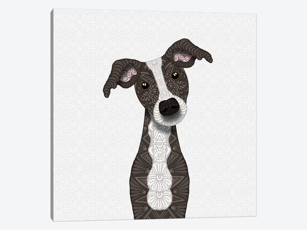 Cute Brindle Iggy by Angelika Parker 1-piece Canvas Print