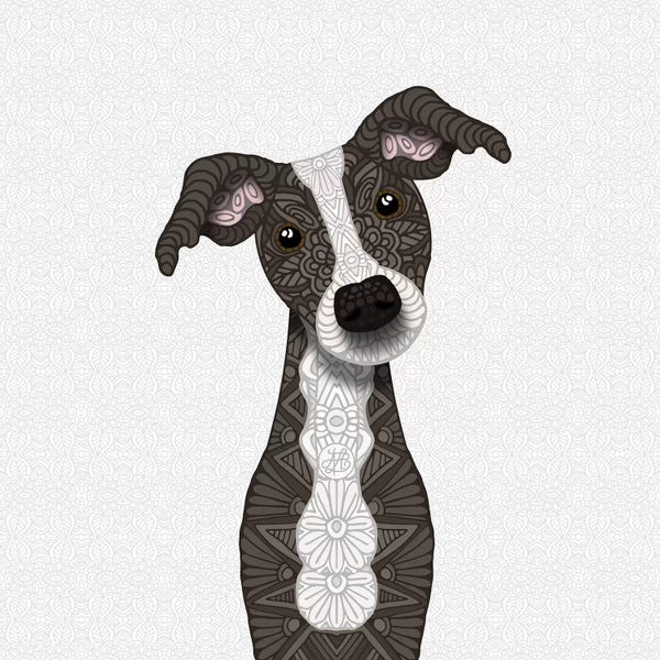 Italian Greyhounds: Cute Brindle Iggy by Angelika Parker