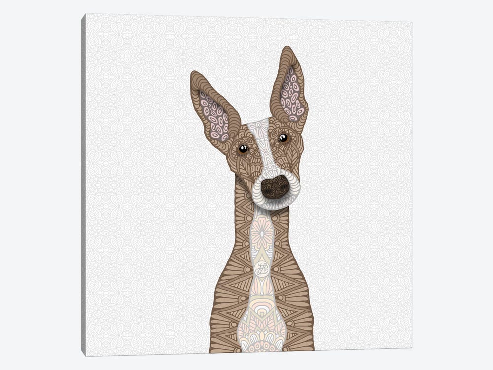 Cute Fawn Greyhound by Angelika Parker 1-piece Canvas Art