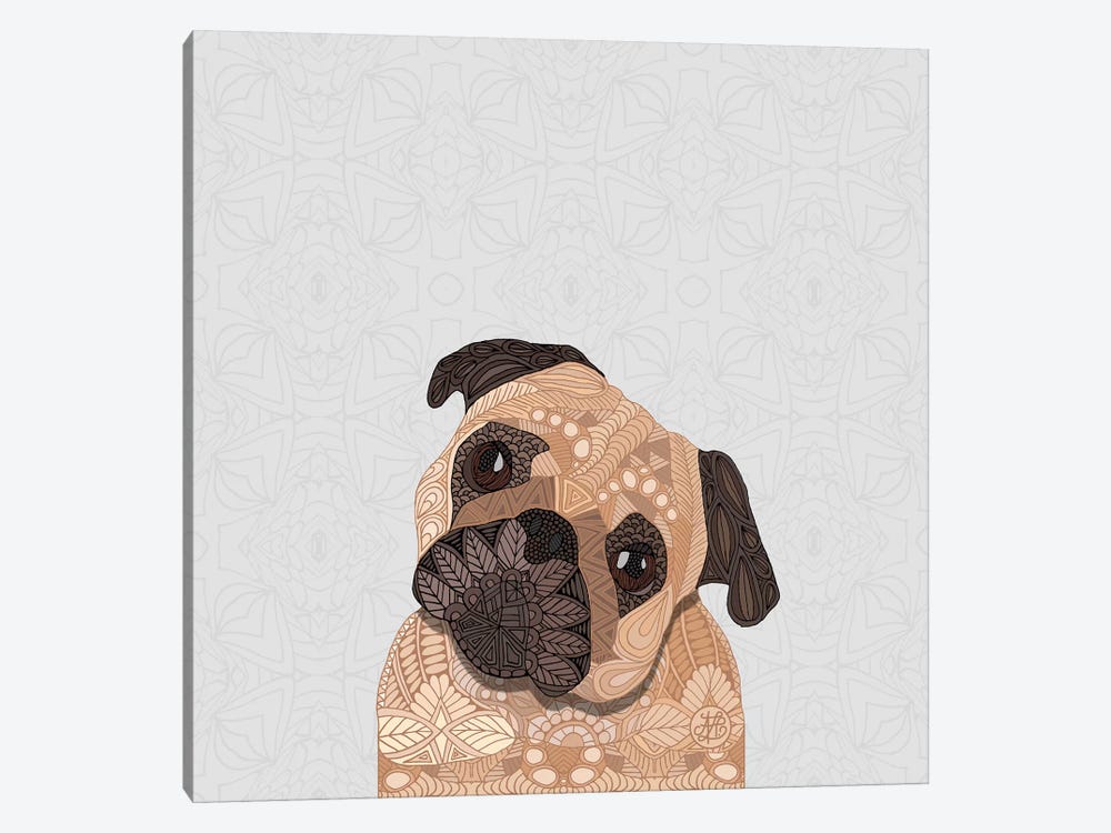 Fawn Pug by Angelika Parker 1-piece Canvas Art