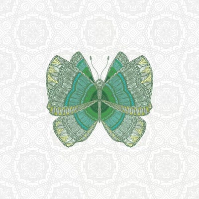 Green Butterfly by Angelika Parker canvas print