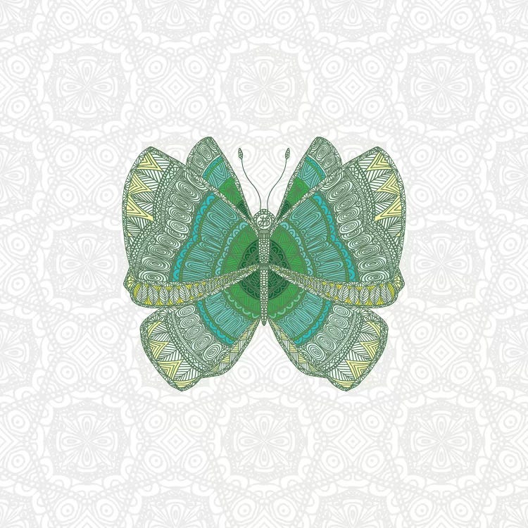 Green Butterfly by Angelika Parker wall art