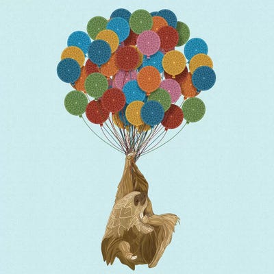 Happy Birthday Sloth by Angelika Parker canvas print