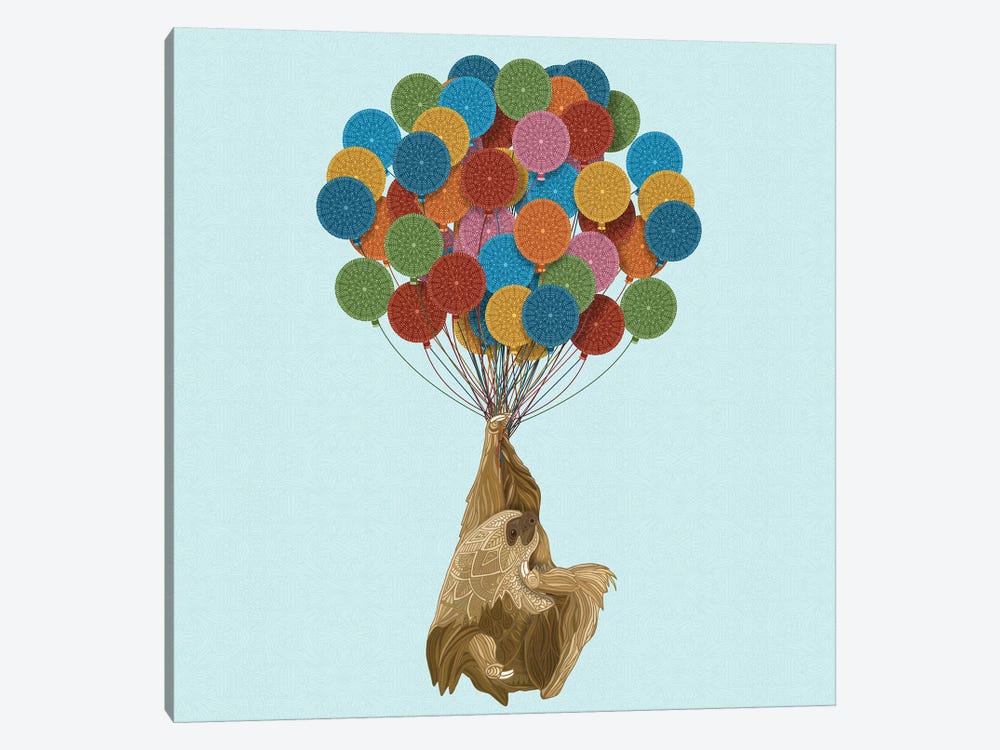 Happy Birthday Sloth by Angelika Parker 1-piece Canvas Artwork
