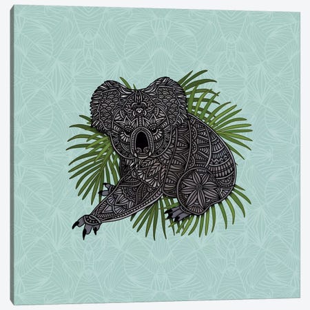 Happy Koala Canvas Print #ANG158} by Angelika Parker Canvas Artwork