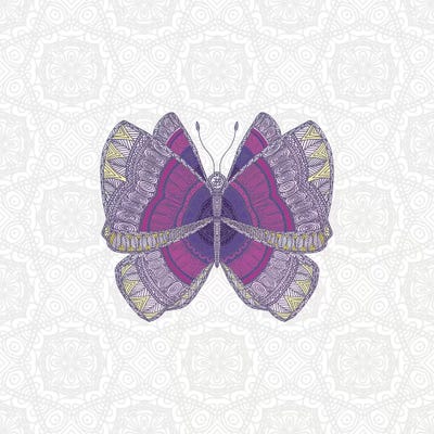 Mauve Butterfly by Angelika Parker canvas print