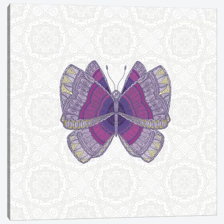 Mauve Butterfly Canvas Print #ANG163} by Angelika Parker Canvas Print