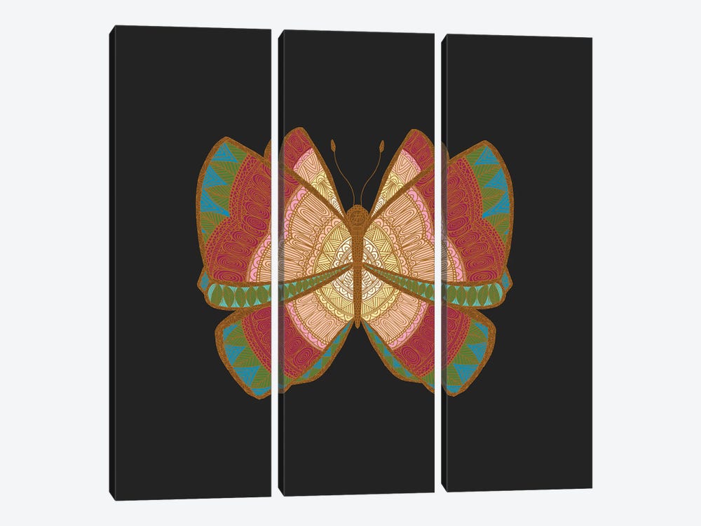 Moth by Angelika Parker 3-piece Canvas Art