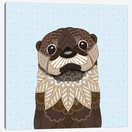Otterly Cute Canvas Print #ANG166} by Angelika Parker Canvas Artwork