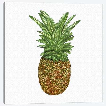 Pineapple Canvas Print #ANG168} by Angelika Parker Art Print