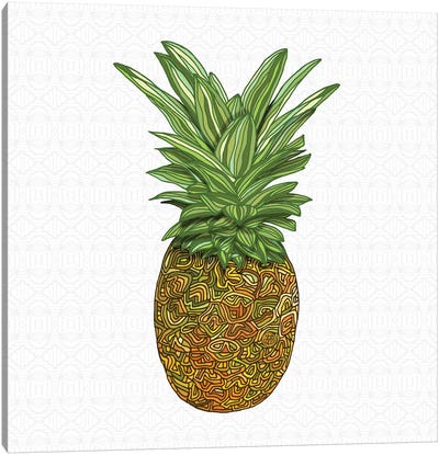 Pineapple Canvas Art Print - Angelika Parker