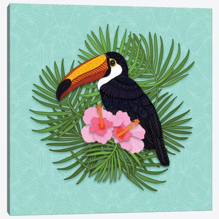 Toucan Summer Canvas Print #ANG175} by Angelika Parker Canvas Print