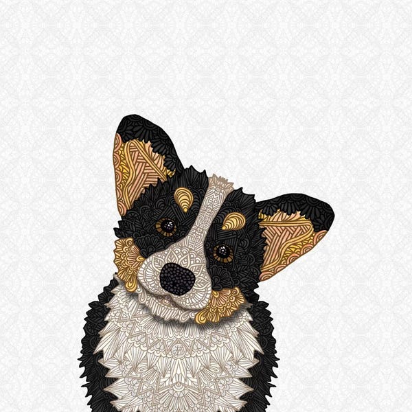 Corgis: Tri-Colored Corgi by Angelika Parker